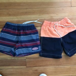 2 pair boys swim shorts